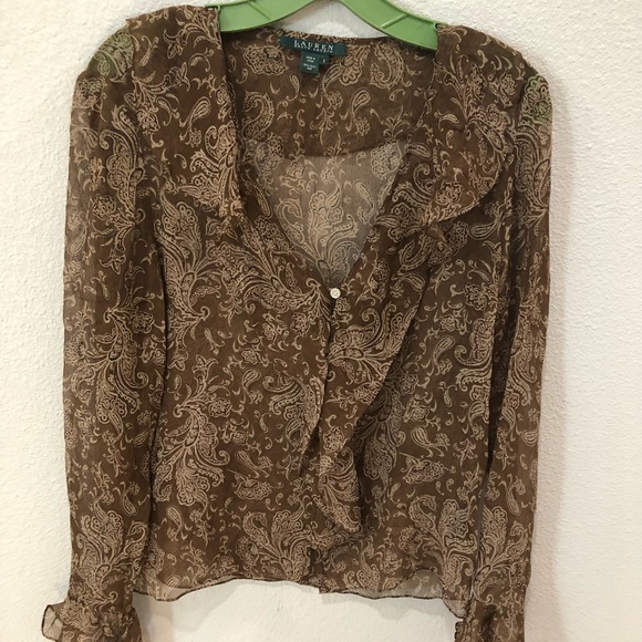 Lauren Ralph Lauren Tops - Lauren Ralph Lauren Silk Blouse EUC